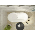 Oval Shaped White Color Acrylic morden free standing bath tub supplierz